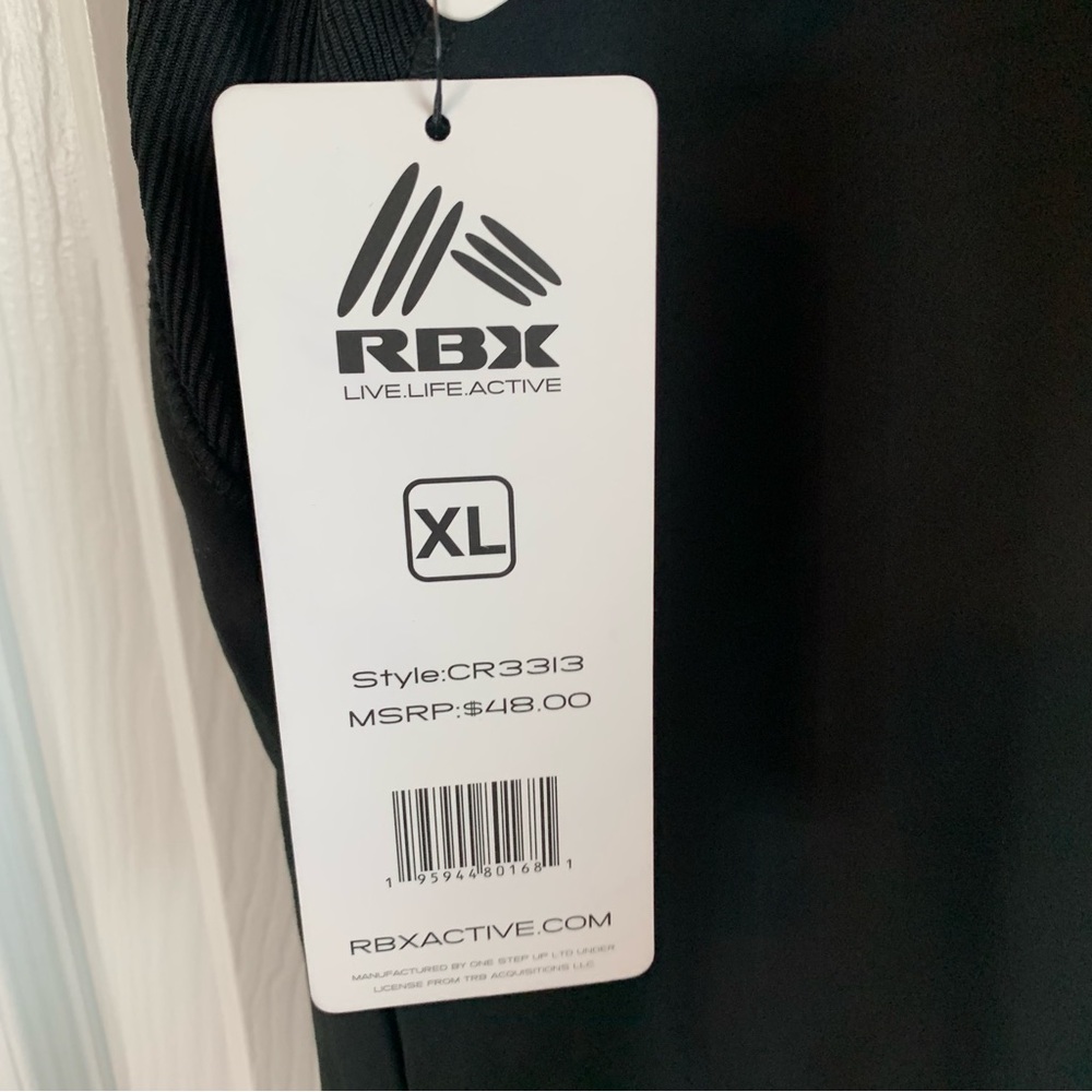 NWT RBX Black Workout Tank Top, size XL - Picture 6 of 8